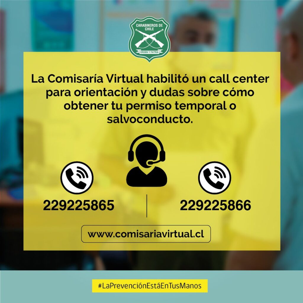 Chile: Comisaría Virtual habilita call center