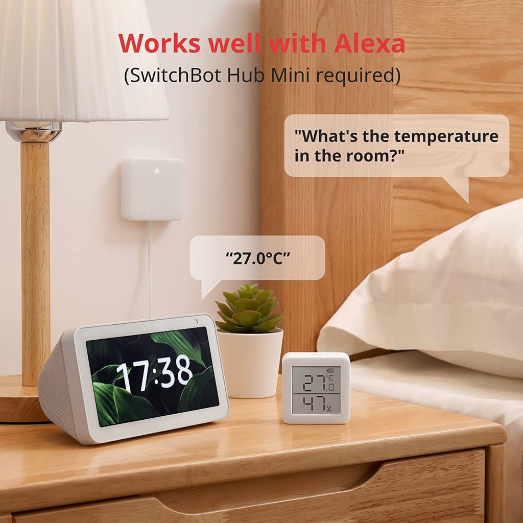 Switchbot Sensor Humedad Temperatura Termometro Higrometro inalámbrico con alerta
